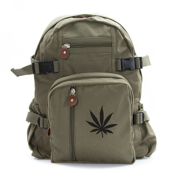 Backpack Sports Gym Bag Pixel Cannabis Leafs For Women Men Children Large Size 